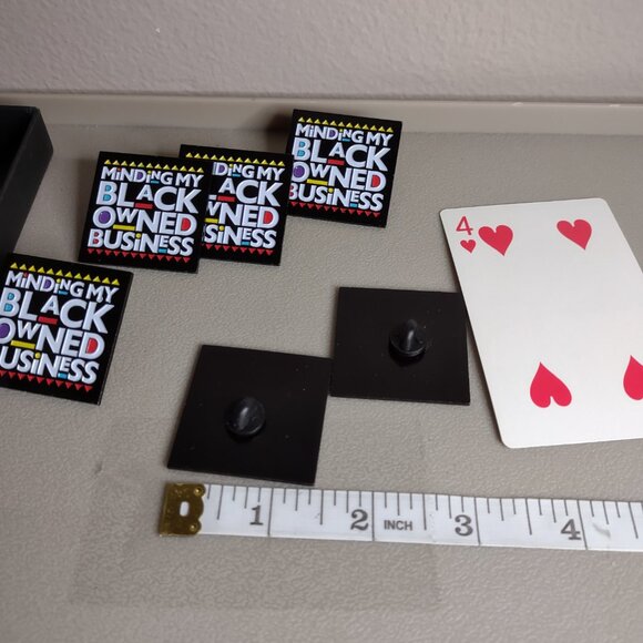 Lot Of 6 Minding My Black Owned Business Pins - Picture 4 of 4